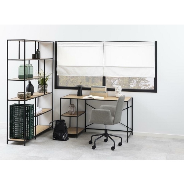 Regał Seaford XIV dąb/czarny - ACTONA